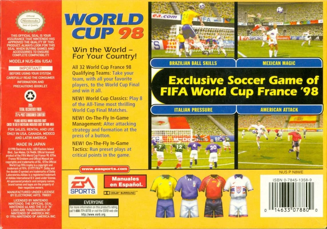 World Cup 98 screenshot 2